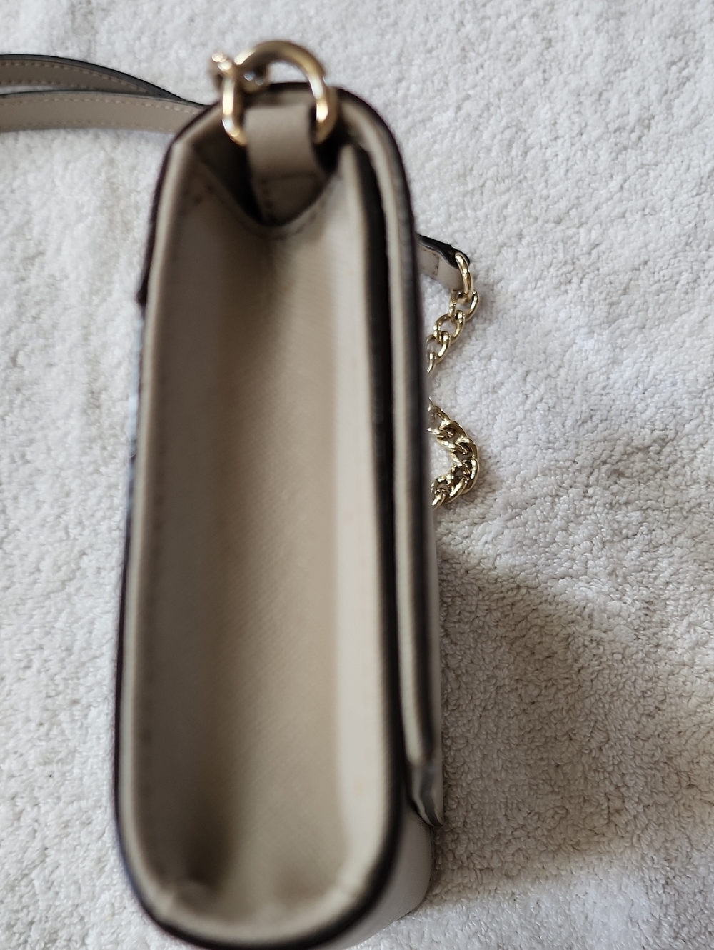 kate spade Women's Taupe Pebbled Crossbody Bag Preowned - Picture 4 of 12